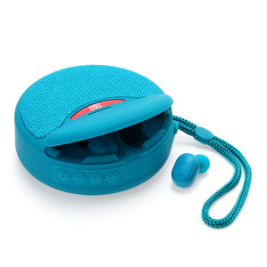 Outdoor Portable Headset Bluetooth Speaker Integrated Wireless 3D Stereo Subwoofer Music Speaker Support TF Card FM Radio - Zambeel