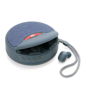 Outdoor Portable Headset Bluetooth Speaker Integrated Wireless 3D Stereo Subwoofer Music Speaker Support TF Card FM Radio - Zambeel