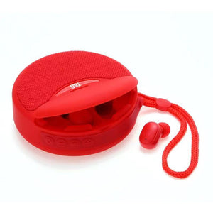 Outdoor Portable Headset Bluetooth Speaker Integrated Wireless 3D Stereo Subwoofer Music Speaker Support TF Card FM Radio - Zambeel