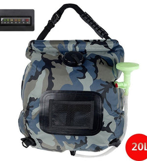 Outdoor Solar Bath Bag Camping Bath Water Storage Bag Portable 20L Bath Water Bag - Zambeel