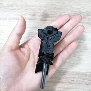Outdoor Survival Large Solid Flint Multifunctional Fire Rod Magnesium Rod Firearm - Zambeel