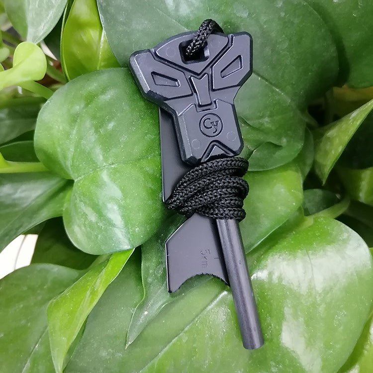 Outdoor Survival Large Solid Flint Multifunctional Fire Rod Magnesium Rod Firearm - Zambeel