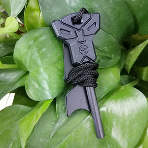 Outdoor Survival Large Solid Flint Multifunctional Fire Rod Magnesium Rod Firearm - Zambeel