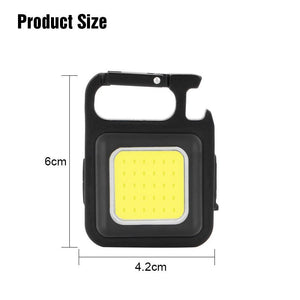 Outdoor USB Mini Alloy Keychain Light Home Emergency Night Light Car Repair Light Camping Light - Zambeel