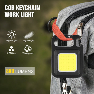 Outdoor USB Mini Alloy Keychain Light Home Emergency Night Light Car Repair Light Camping Light - Zambeel