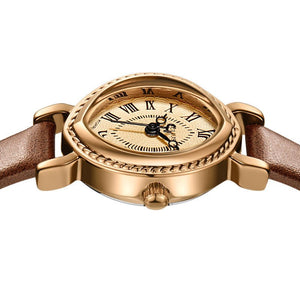 Oval Belt Quartz Movement Waterproof Compact Fashion Watch - Zambeel