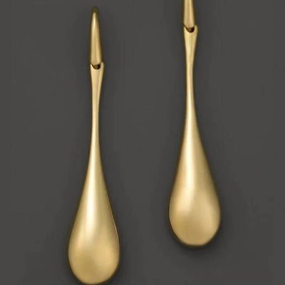 Oversized Punk - style Long Teardrop Earrings From Europe And The US - Zambeel