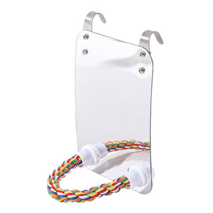 Parrot Toy Acrylic Bird With Mirror - Zambeel