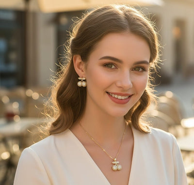 Pave Cherry Sphere Set - Zambeel