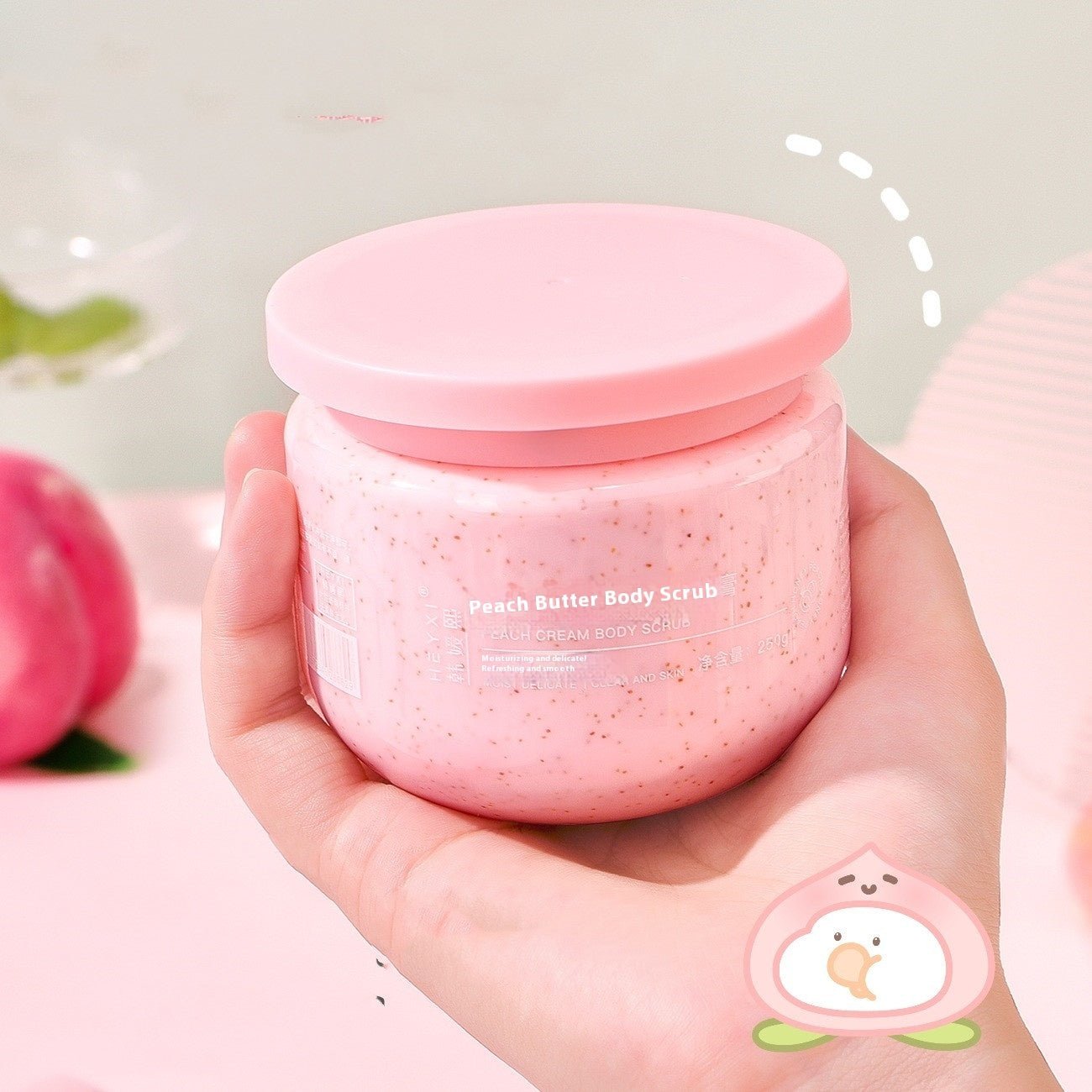 Peach Cream Body Scrub Cream - Zambeel