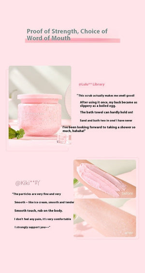 Peach Cream Body Scrub Cream - Zambeel