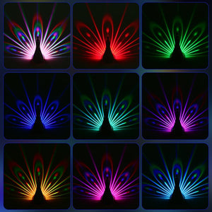 Peacocks Wall Lamp Colorful Ambient Lighting Modern Creative Atmosphere 3D Body Animal Lighting Lustre For Bedroom - Zambeel