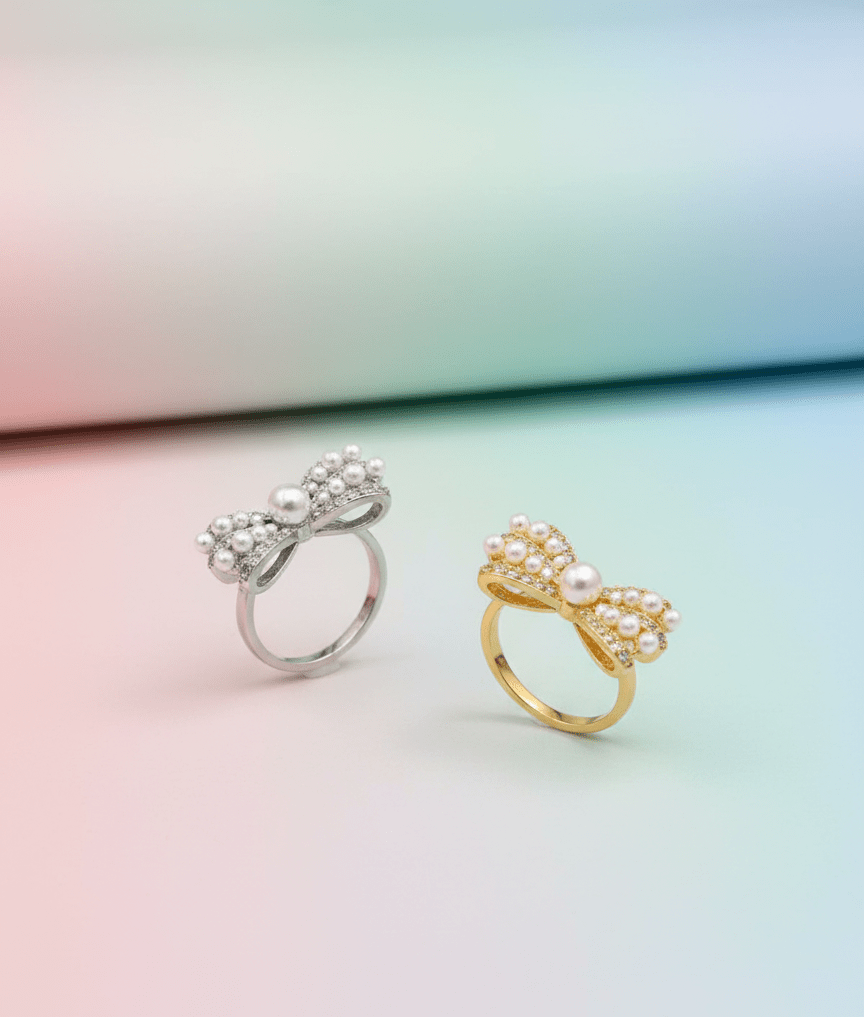 Pearl Bow Ring - Zambeel