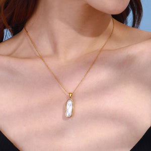 Pearl Necklace Accessory A Light - luxury High - end Collarbone Chain - Zambeel