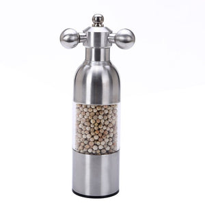 Pepper Mill Gadgets Pepper and Salt Grinder Grinding 4 Color Garlic Grinding Spice Grinder Kitchen Creative Tools BBQ Accessory - Zambeel