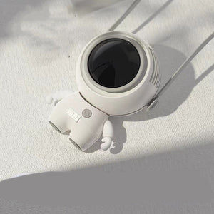Personal Neck Fans USB Rechargeable Astronaut Small Fan Handheld Hanging Neck Creative Bladeless Mini Fan Easy To Use - Zambeel