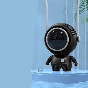 Personal Neck Fans USB Rechargeable Astronaut Small Fan Handheld Hanging Neck Creative Bladeless Mini Fan Easy To Use - Zambeel