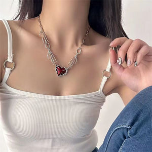 Personalized Street Style Trendy Heart Pendant Necklace - Zambeel