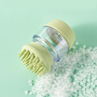 Pet Bath Brush Silicone Massage Clean Beauty Comb Brush - Zambeel
