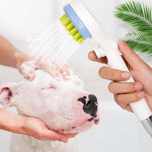 Pet Cleaning Tool Cat And Dog Massage Comb Bath Brush Shower Head - Zambeel