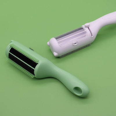 Pet Comb Hair Removal Brush Two - in - one Roller - Zambeel