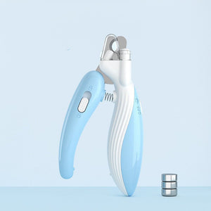 Pet Nail Clippers Dog Nail Clippers Cat Nail Clippers LED Electric Nail Grinder Pet Supplies LED Light Pet Nail Clippers - Zambeel
