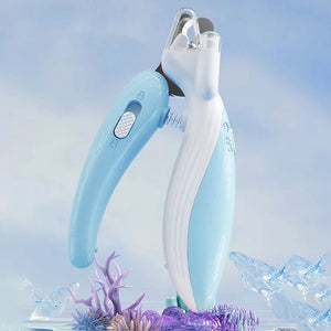 Pet Nail Clippers Dog Nail Clippers Cat Nail Clippers LED Electric Nail Grinder Pet Supplies LED Light Pet Nail Clippers - Zambeel