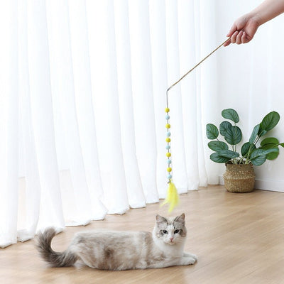 Pet Products String Wool Ball Feathers - Zambeel