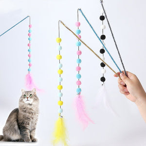 Pet Products String Wool Ball Feathers - Zambeel