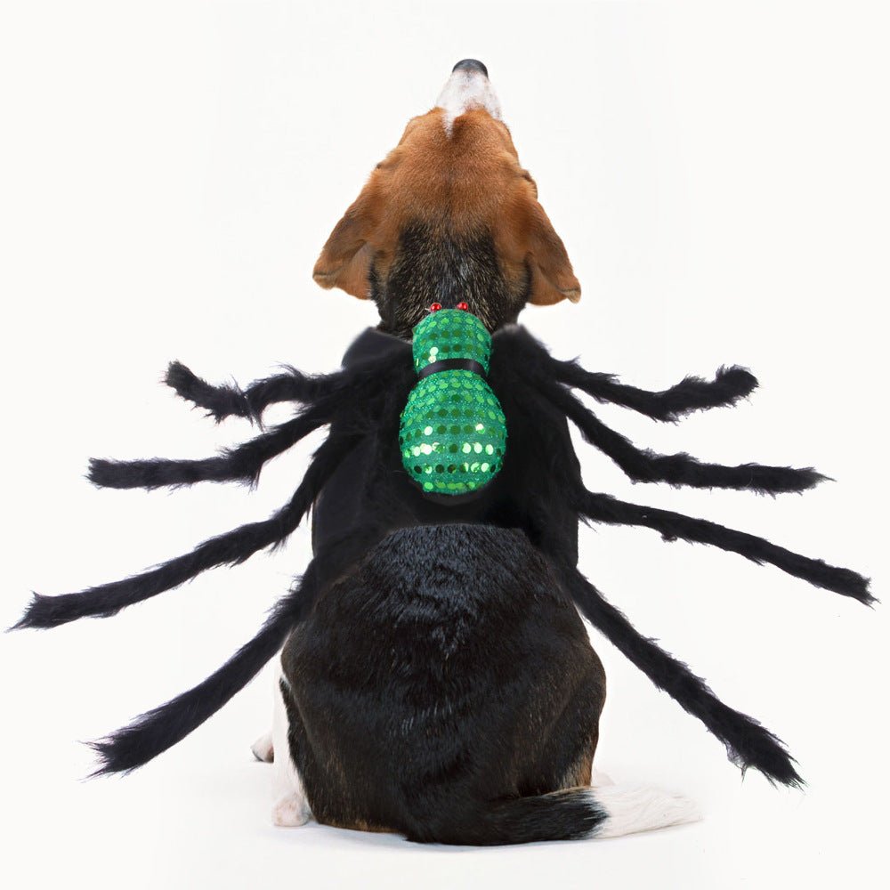 Pet Sequined Spider Chest And Back Halloween Creative Cats, Dogs, Small Dogs And Costumes - Zambeel