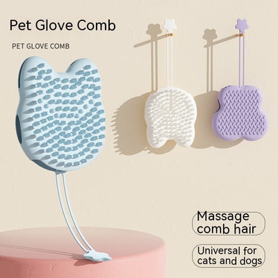 Pet Silicone Cat Petting Gloves Cleaning Float Hair Cleaning - Zambeel