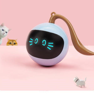 Pet Smart Interactive Colorful LED Rotating Ball - Zambeel