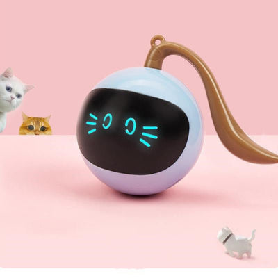 Pet Smart Interactive Colorful LED Rotating Ball - Zambeel