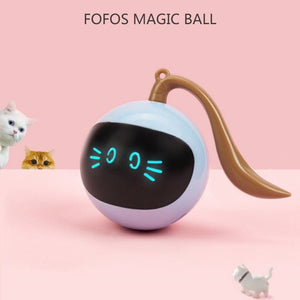 Pet Smart Interactive Colorful LED Rotating Ball - Zambeel