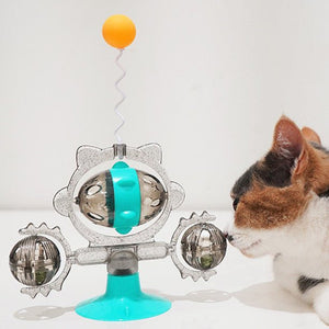 Pet Supplies Cat Pinwheel Toy Sucker Leaky Ball - Zambeel