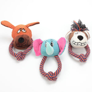 Pet Supplies Dog Cotton Rope Toys Sound Grinding Teeth Cleaning Toys - Zambeel