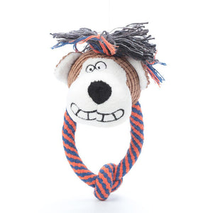 Pet Supplies Dog Cotton Rope Toys Sound Grinding Teeth Cleaning Toys - Zambeel