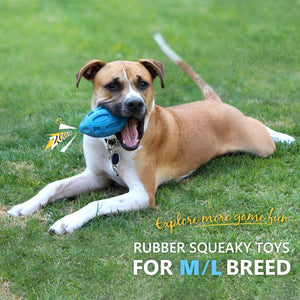 Pet Supplies Dog Toys Rubber Sounding Rugby Wear - Resistant Bite - Resistant Sounding Dog Ball - Zambeel