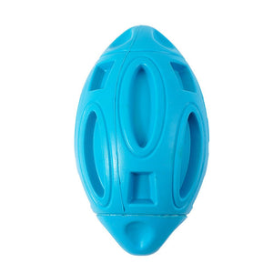 Pet Supplies Dog Toys Rubber Sounding Rugby Wear - Resistant Bite - Resistant Sounding Dog Ball - Zambeel