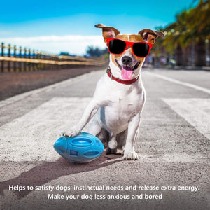 Pet Supplies Dog Toys Rubber Sounding Rugby Wear - Resistant Bite - Resistant Sounding Dog Ball - Zambeel