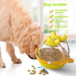 Pet Supplies Tumbler Dog Leakage Food Feeder Pets Toys Pet Products - Zambeel