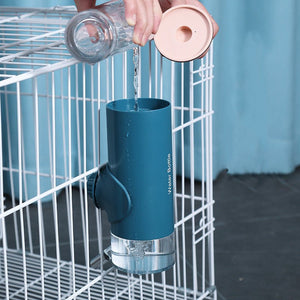 Pet Water Drinker Ball Feeder Hanging Water Drinker Cage Pet Water Cup - Zambeel