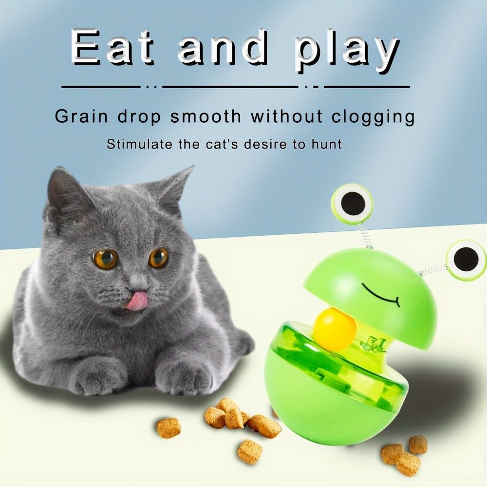 Pets Cat Toy Frog Tumbler Food Dropping Ball Pet Products - Zambeel