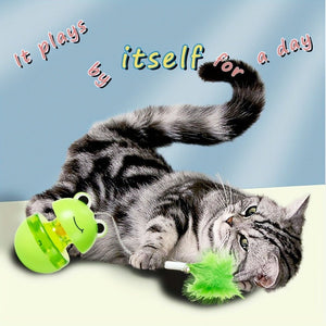 Pets Cat Toy Frog Tumbler Food Dropping Ball Pet Products - Zambeel
