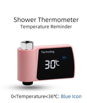 Plastic Visual Shower Faucet No Power Consumption Water Thermometer Bath - Zambeel