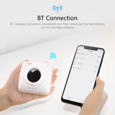 Pocket Portable Label Printer Home Bluetooth Thermal Sticker Smart - Zambeel