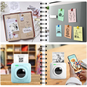 Pocket Portable Label Printer Home Bluetooth Thermal Sticker Smart - Zambeel