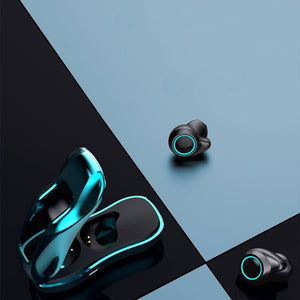 Popular Wireless Bluetooth Headset Two Ears Cross Border Private Mold TWS Customized Electroplating Car Styling 5.0 - Zambeel