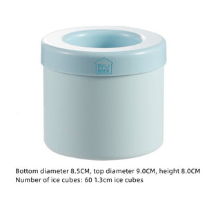 Portable 2 In 1 Ice Bucket Mold With Lid Space Saving Cube Maker Tools For Kitchen Party Barware - Zambeel
