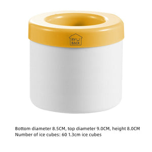 Portable 2 In 1 Ice Bucket Mold With Lid Space Saving Cube Maker Tools For Kitchen Party Barware - Zambeel